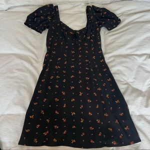 Urban Outfitters Cassia Puff Sleeve Mini Dress